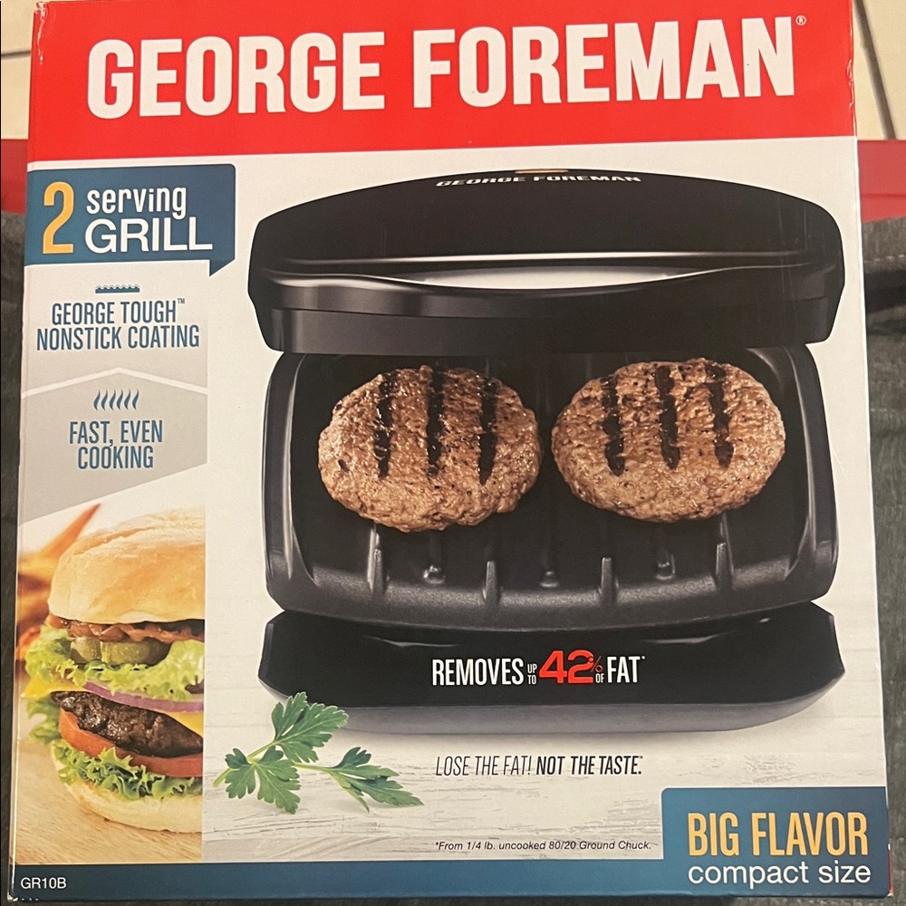 George Foreman Black Compact Grill